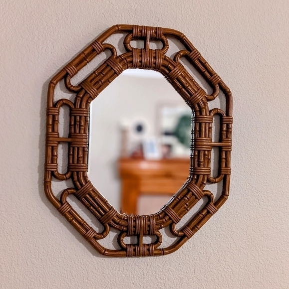 Homco Brown 1983 Boho Wall Mirror - Picture 2 of 6